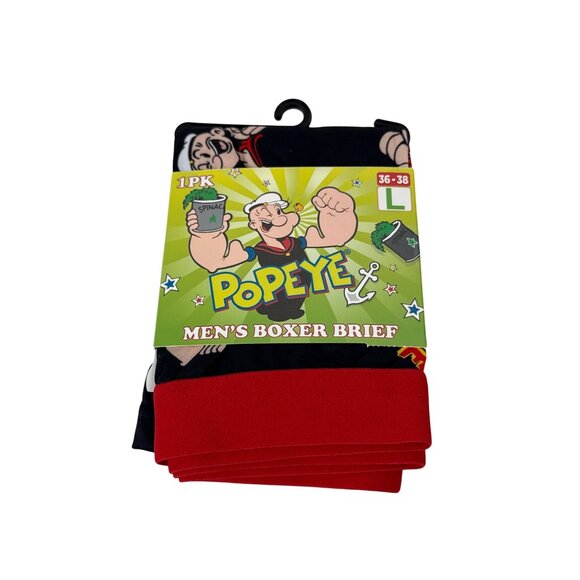 Popeye Men’s Boxer Briefs Novelty Graphic Cartoon Size Large NWT - Picture 1 of 4